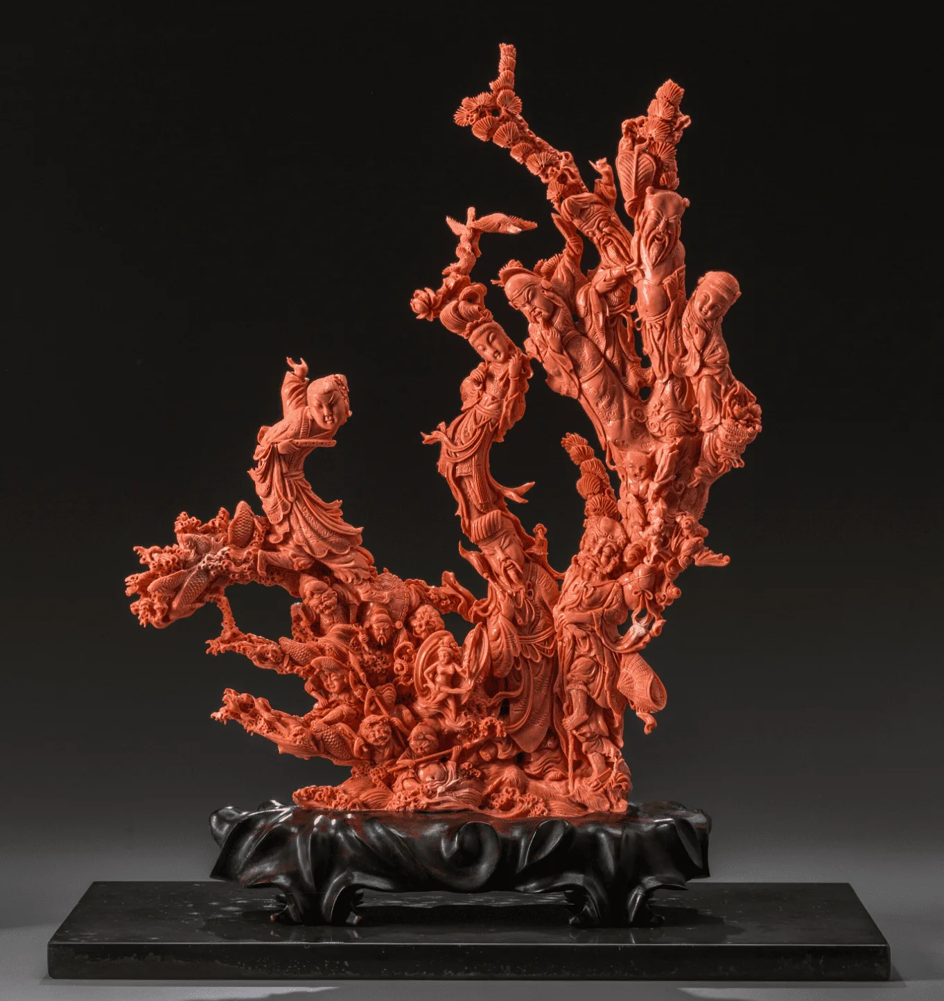 Figurine chinoise en corail du XVIIème siècle